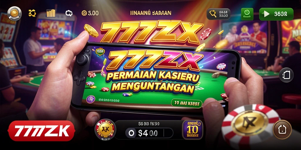 Tampilan gameplay Kasino yang menarik di 777ZX.