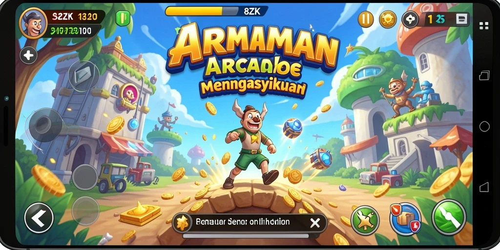 Tampilan seru dari gameplay 8ZK yang menantang.