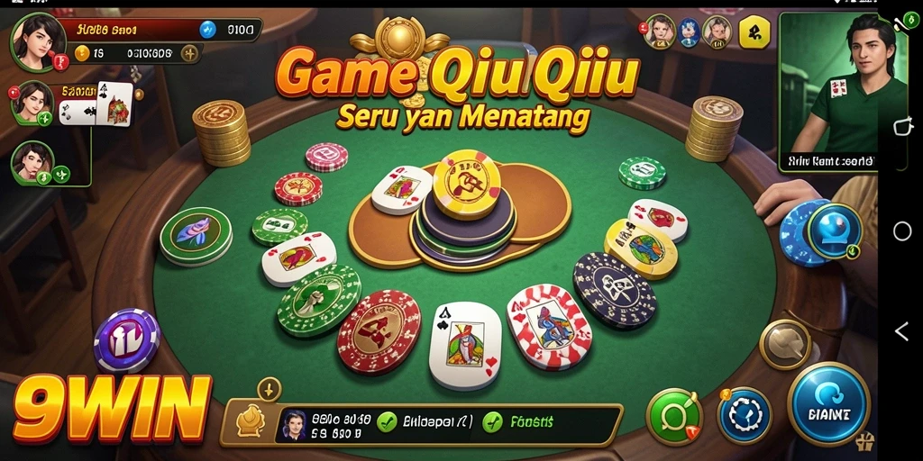Screenshot gameplay QiuQiu yang mendebarkan di 9WIN.
