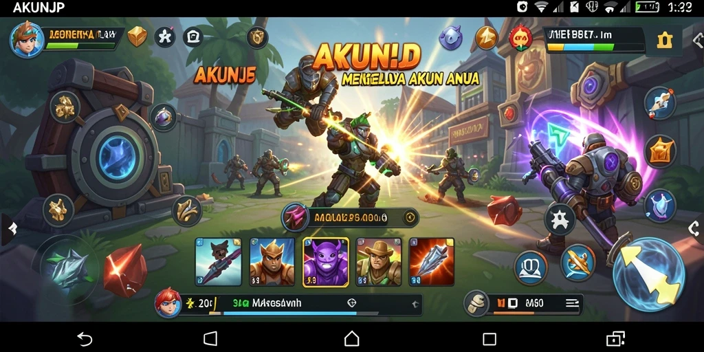 Screenshot menunjukkan antarmuka AKUNJP yang sederhana dan efisien.