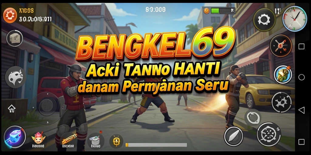 Tangkapan layar gameplay BENGKEL69 yang penuh aksi seru.