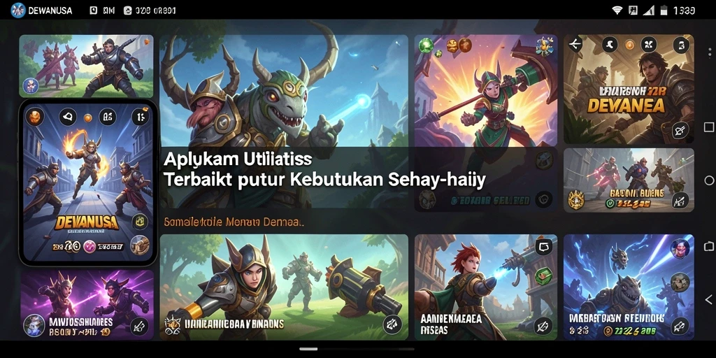 Screenshot utama DEWANUSA yang menunjukkan antarmuka aplikasi Utility.