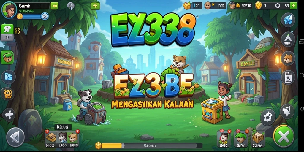 Gameplay menarik dengan karakter yang terus bergerak di EZ338.