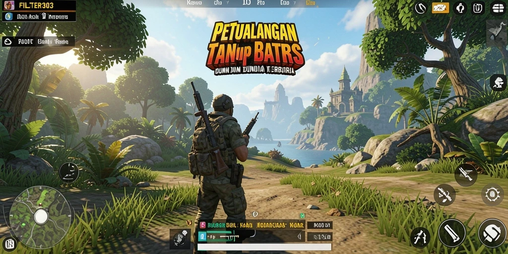 Screenshot menunjukkan momen mendebarkan dalam petualangan Open World.