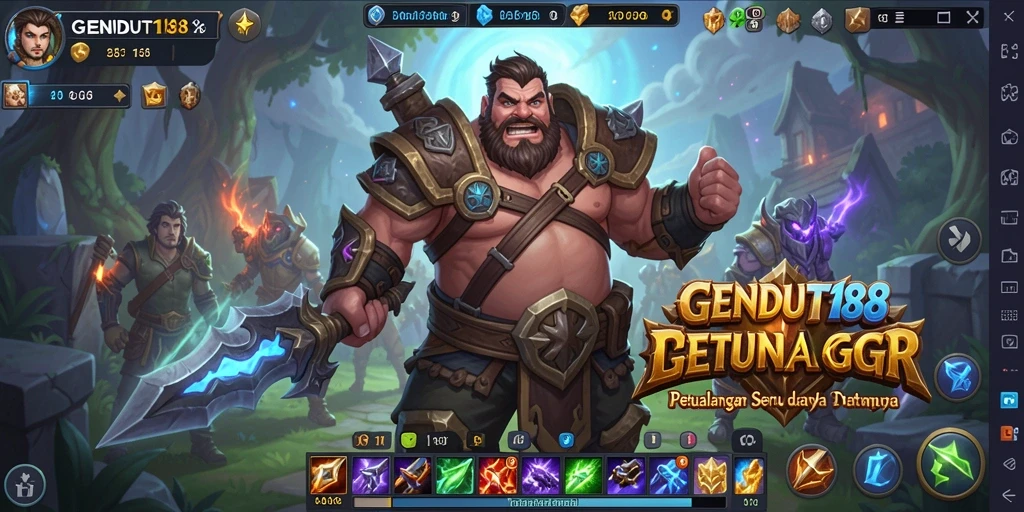 Gameplay seru dan mendebarkan dalam GENDUT188 yang menampilkan pertempuran ARPG.