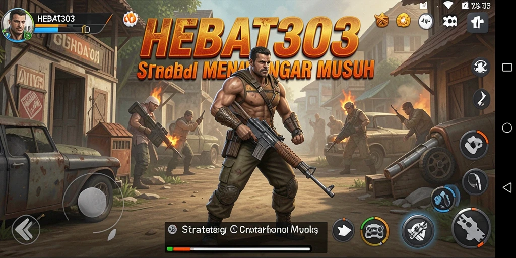 Tampilan seru dari gameplay menegangkan di HEBAT303.