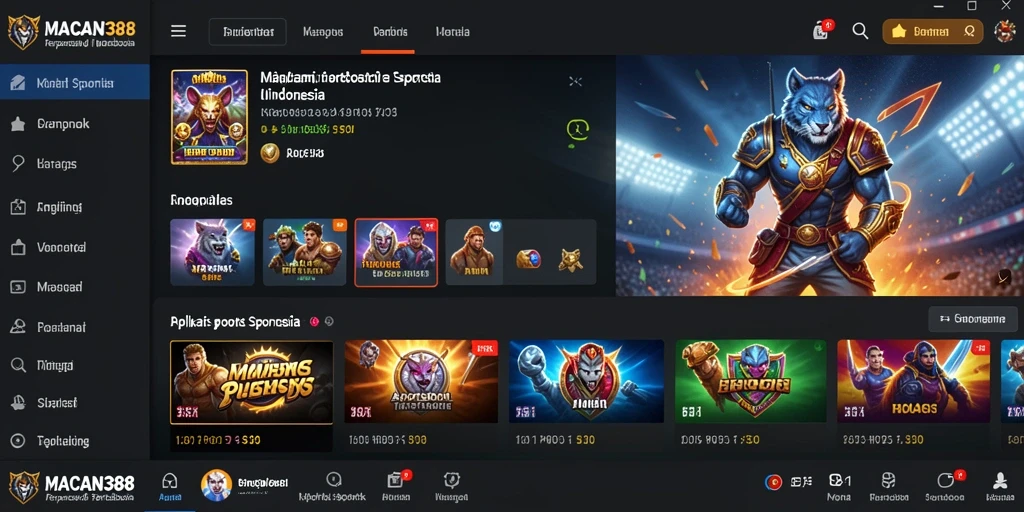 Tampilan gameplay <strong>MACAN388</strong> yang menarik saat melakukan taruhan olahraga.