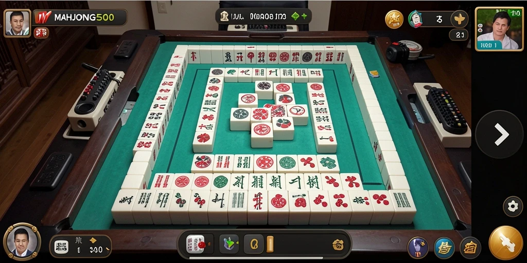 Tampilan gameplay <strong>MAHJONG500</strong> yang menarik dan interaktif.