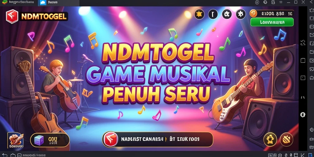 Tampilan gameplay NDMTOGEL dengan alunan musik yang dinamis.