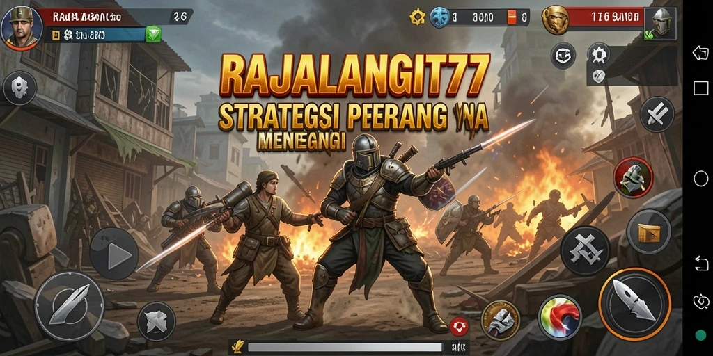 Tangkapan layar RAJALANGIT77 menampilkan aksi pertempuran strategis yang mendebarkan.