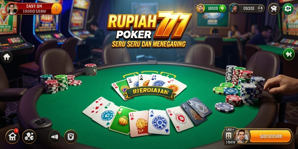 Tampilan screenshot dari gameplay Poker di RUPIAH777